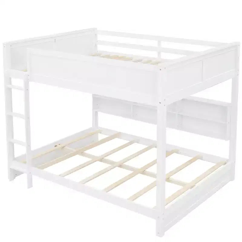 Lit superposé queen avec rangement et ports USB