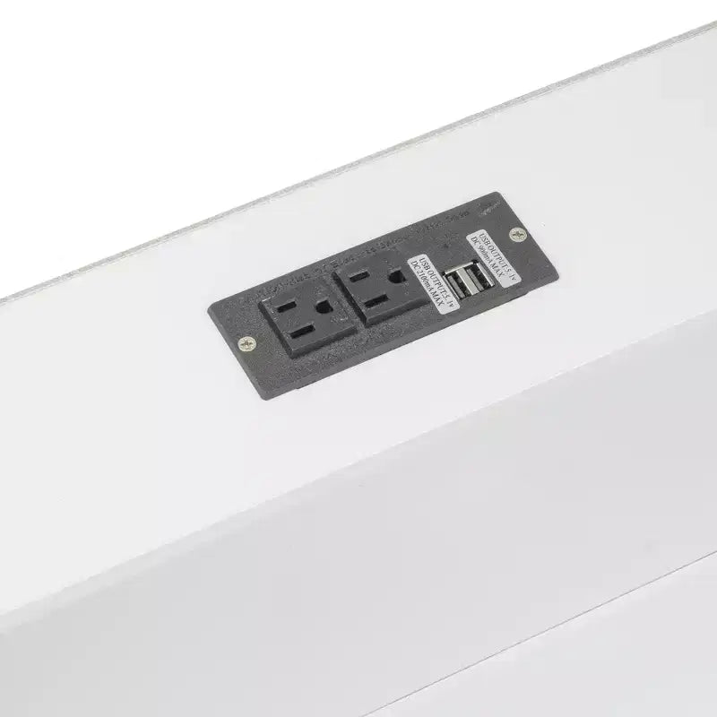 Lit superposé queen avec rangement et ports USB