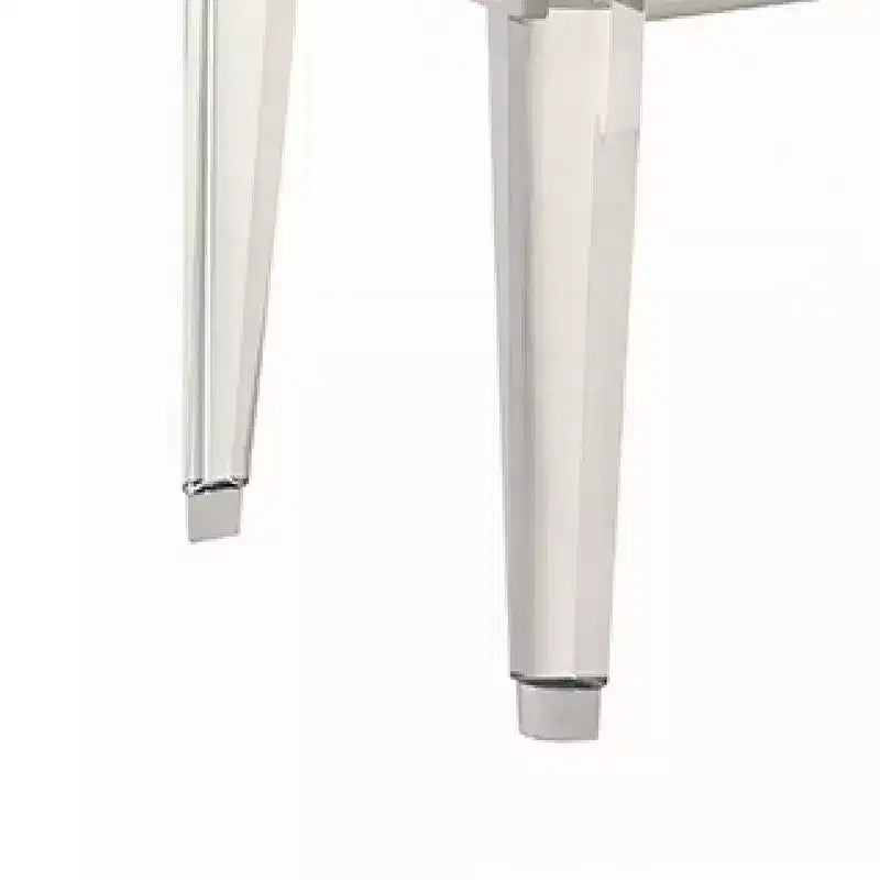 Banc décoratif, tissu velours gris clair