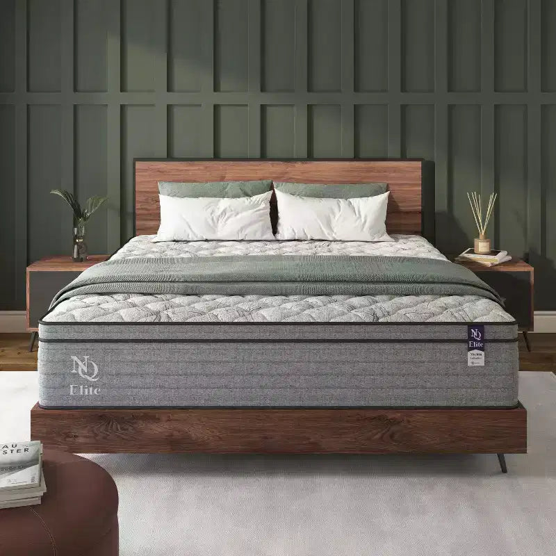 Matelas hybride double avec mousse à mémoire de forme et gel rafraîchissant