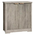 Modern decorative sideboard storage cabinet with doors and shelves, suitable for living rooms, kitchens, dining areas, and hallways.