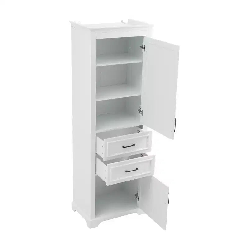 Meuble de rangement de salle de bain autoportant avec tiroirs