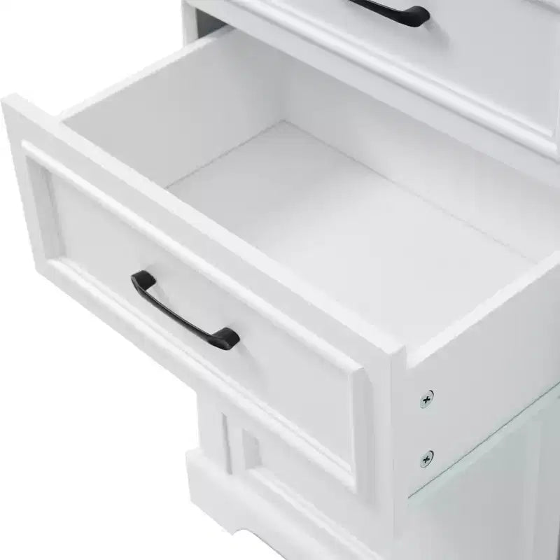 Meuble de rangement de salle de bain autoportant avec tiroirs