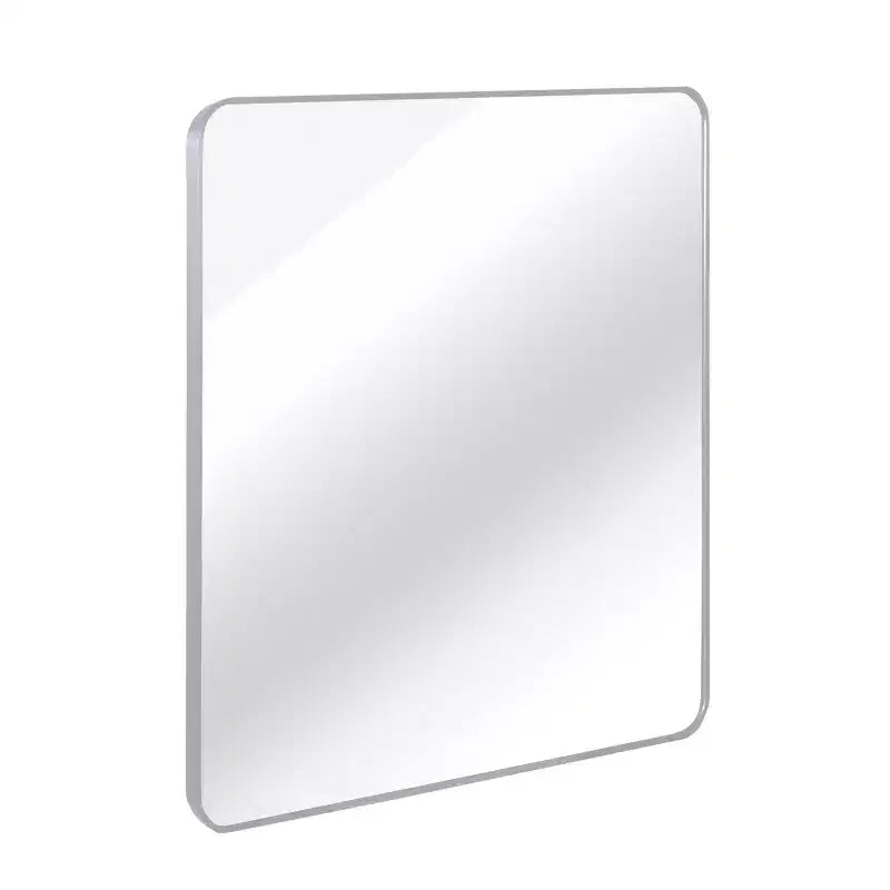 Miroir décoratif mural carré en aluminium noir