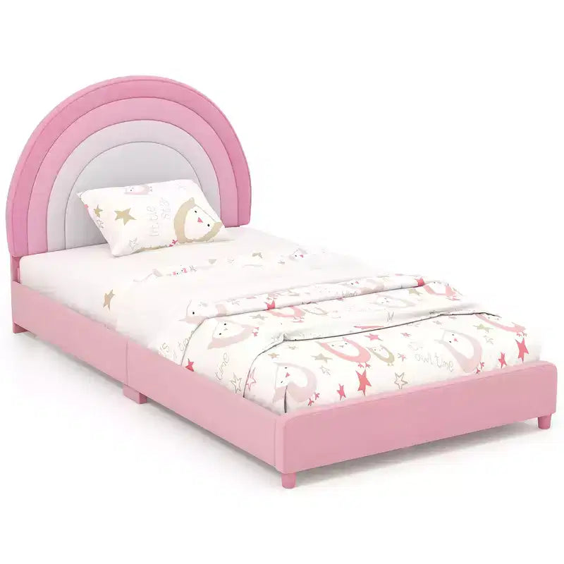 Cadre de lit double mezzanine pour enfants avec matelas