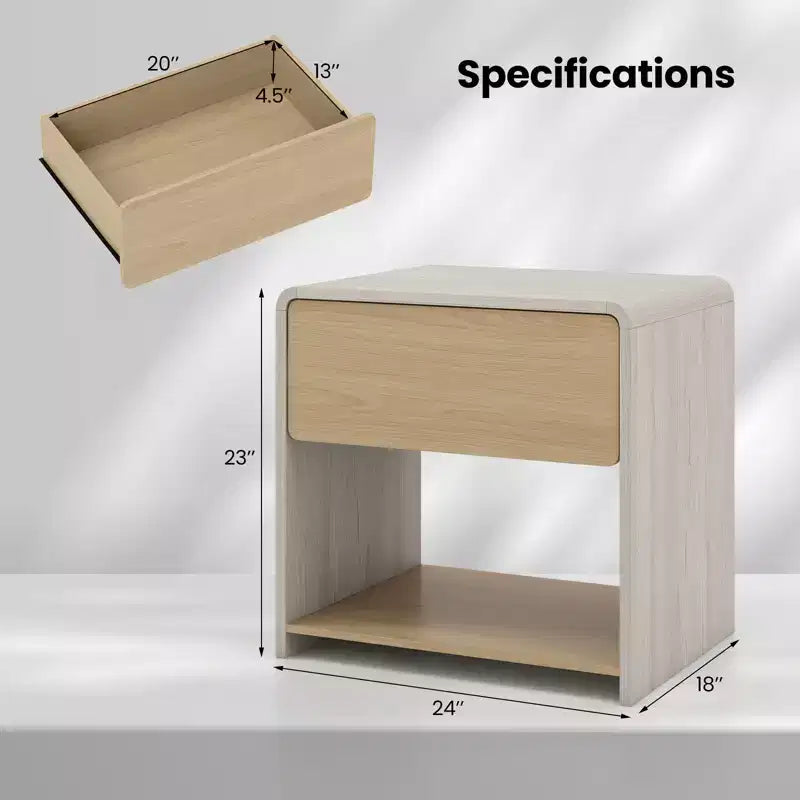 Table de chevet de style moderne, table d'appoint de canapé à double couche