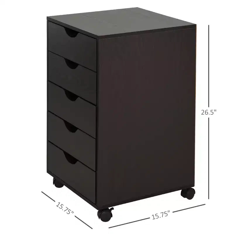 Meuble de classement et de rangement à cinq tiroirs