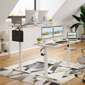 Bureau rectangulaire électrique réglable en hauteur