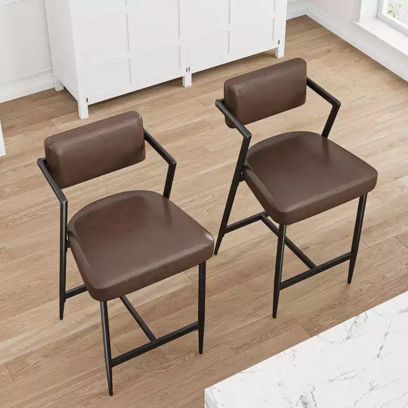 Tabourets de bar avec coussins épais
