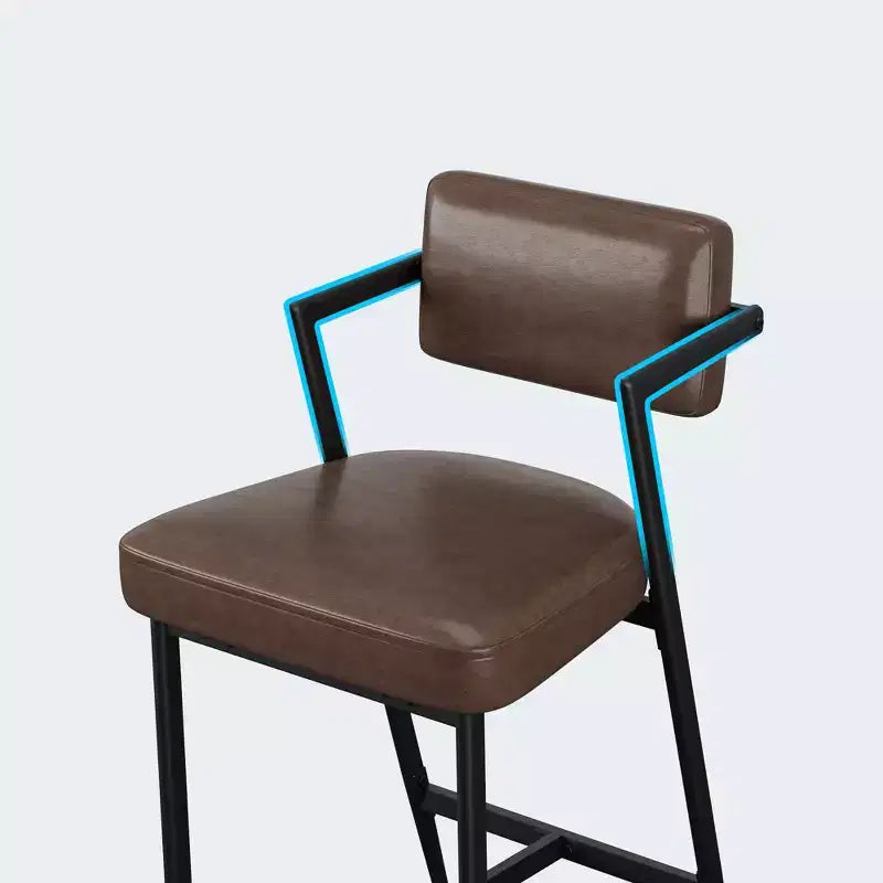 Tabourets de bar avec coussins épais
