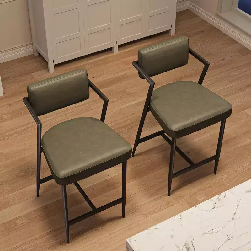 Tabourets de bar avec coussins épais