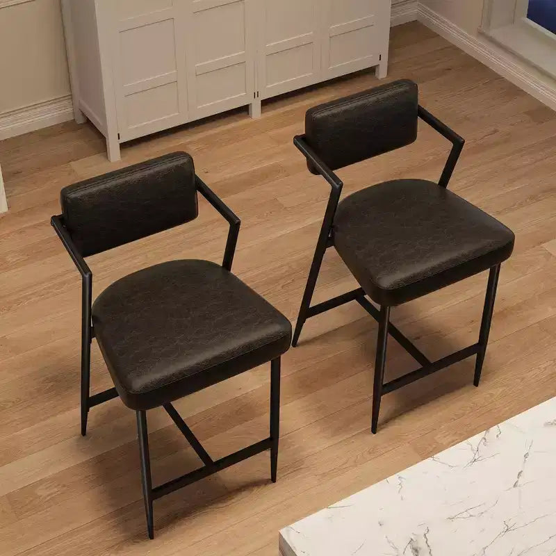 Tabourets de bar avec coussins épais