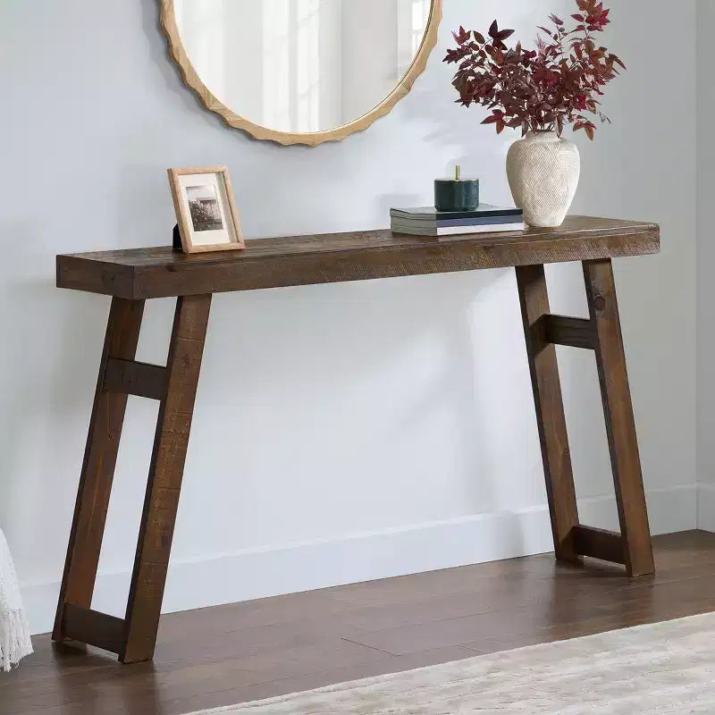 Console/table d'entrée en bois massif