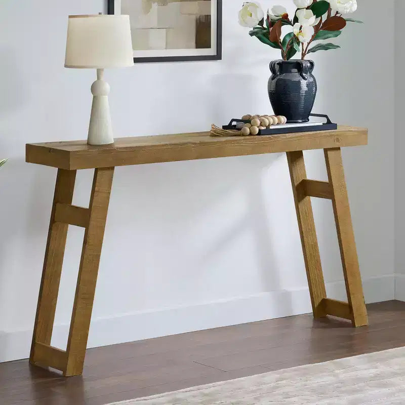 Console/table d'entrée en bois massif