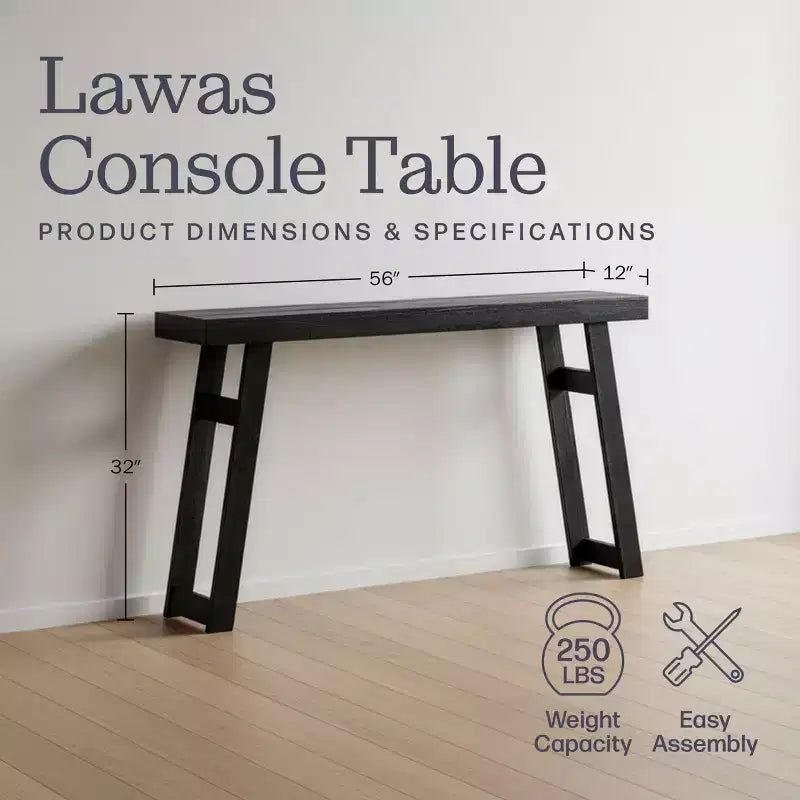 Console/table d'entrée en bois massif
