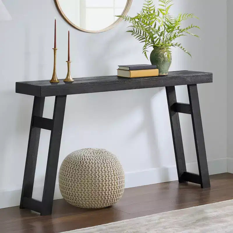 Console/table d'entrée en bois massif