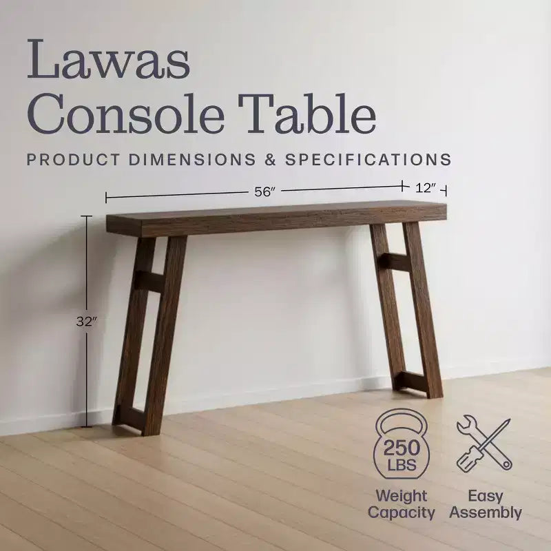 Console/table d'entrée en bois massif