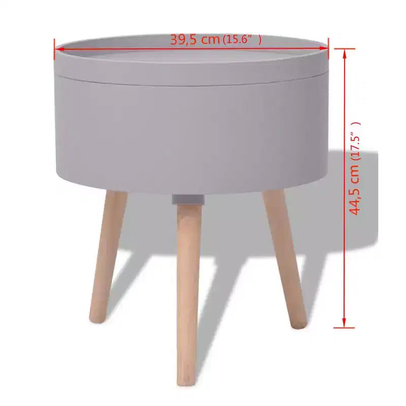 Table d'appoint ronde avec plateau de service