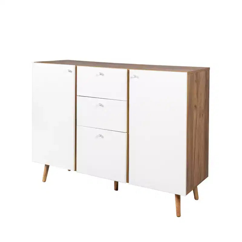 Buffet de style campagnard avec 3 tiroirs de rangement