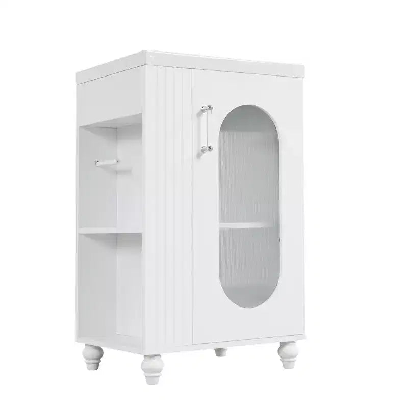 Petit meuble-lavabo avec espace de rangement