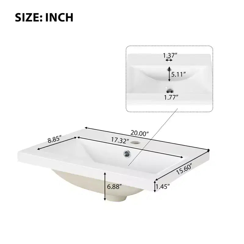 Petit meuble-lavabo avec espace de rangement