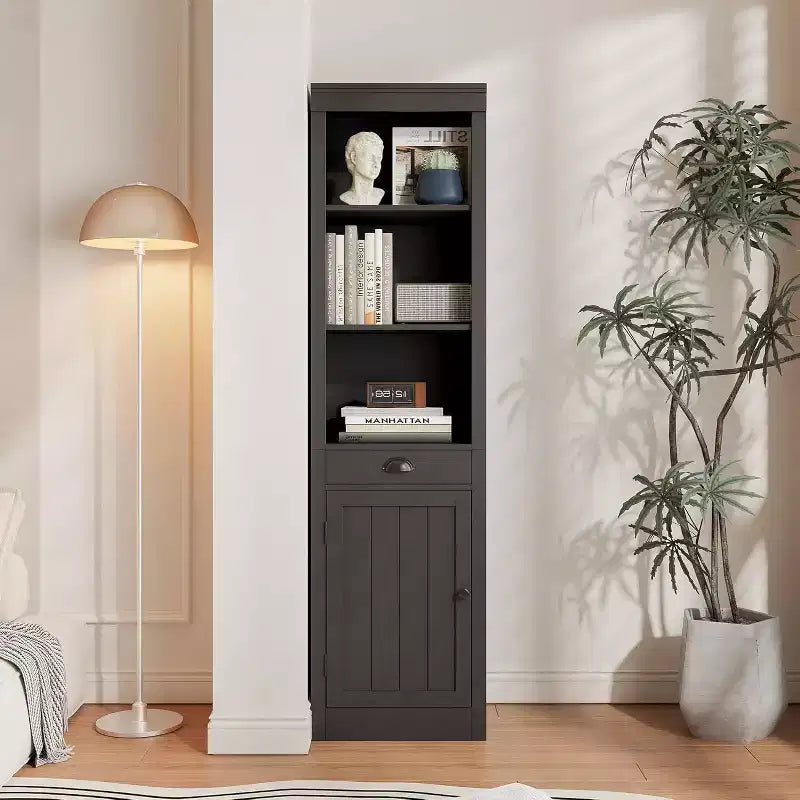 Bibliothèque avec tiroirs et portes de placard