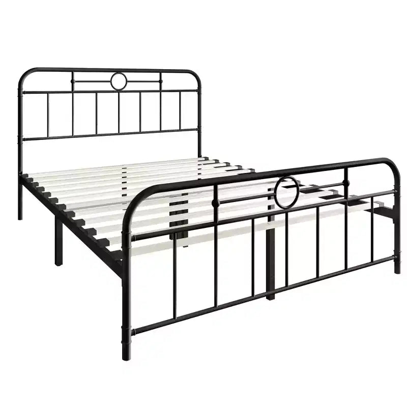 Lit plateforme en métal format king size