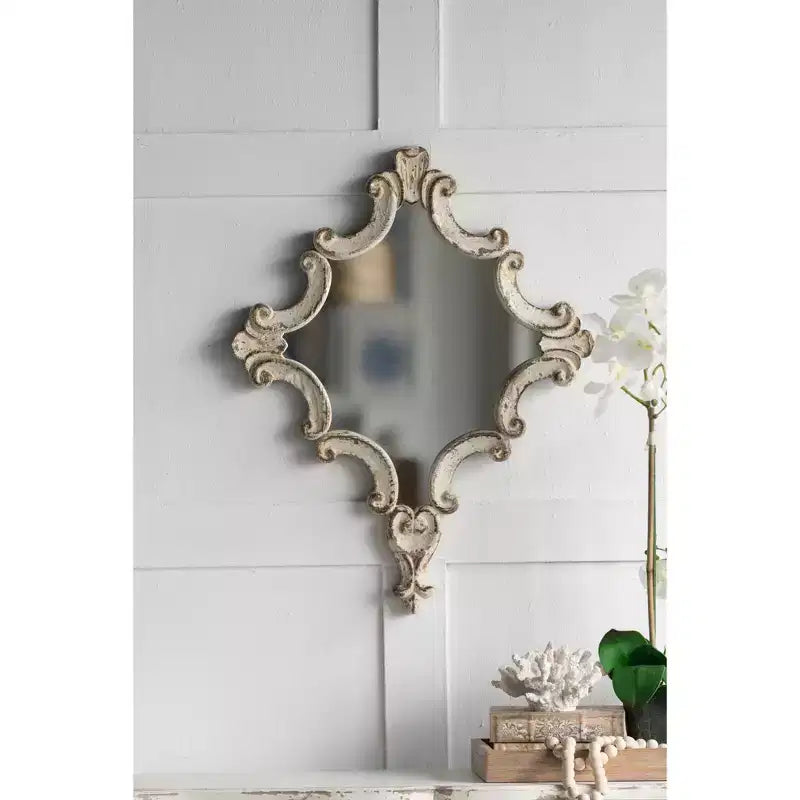 Miroir mural orné style ferme, décoration artistique pour la maison