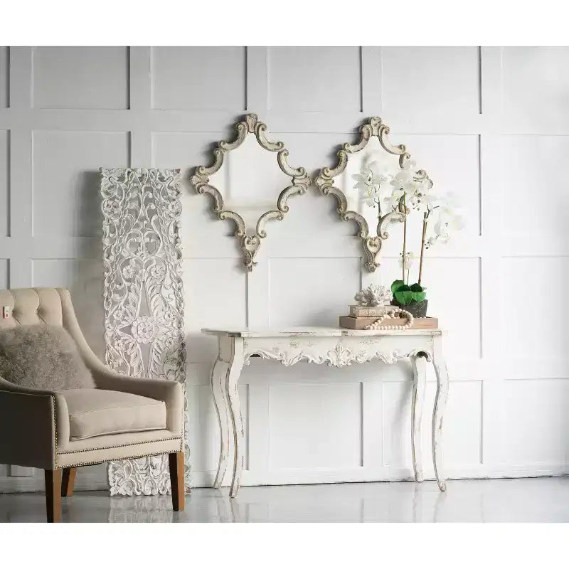 Miroir mural orné style ferme, décoration artistique pour la maison