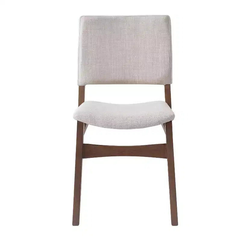 Chaises de salle à manger empilables rembourrées, avec assise et dossier en lin