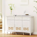 Bestier Modern Sideboard Buffet Cabinet with Adjustable Shelves, Accent Pantry Storage Cabinet with 3 Drawers & 3 Doors