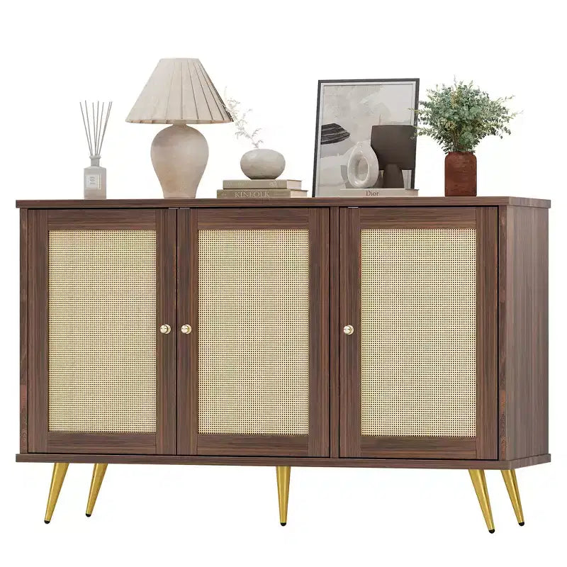 Meuble de rangement en osier, buffet de style moderne