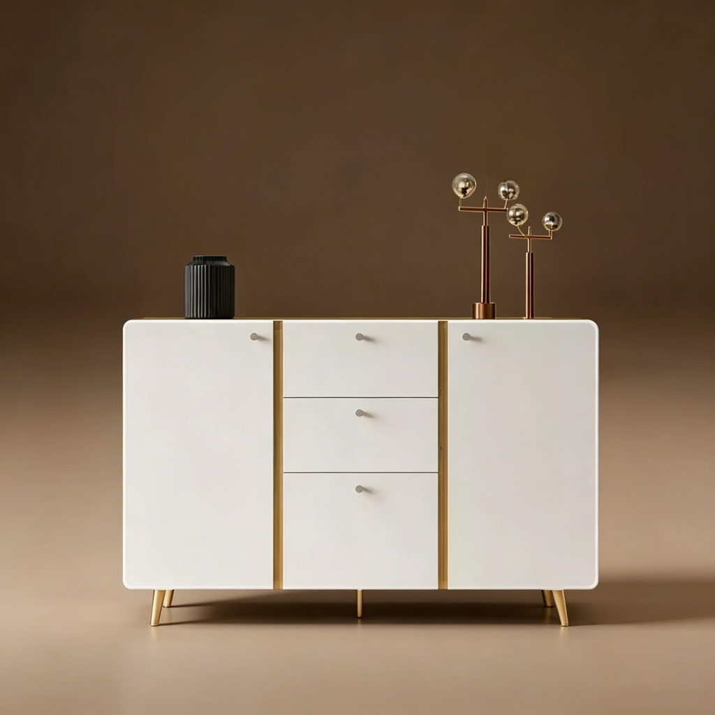 Buffet de style campagnard avec 3 tiroirs de rangement