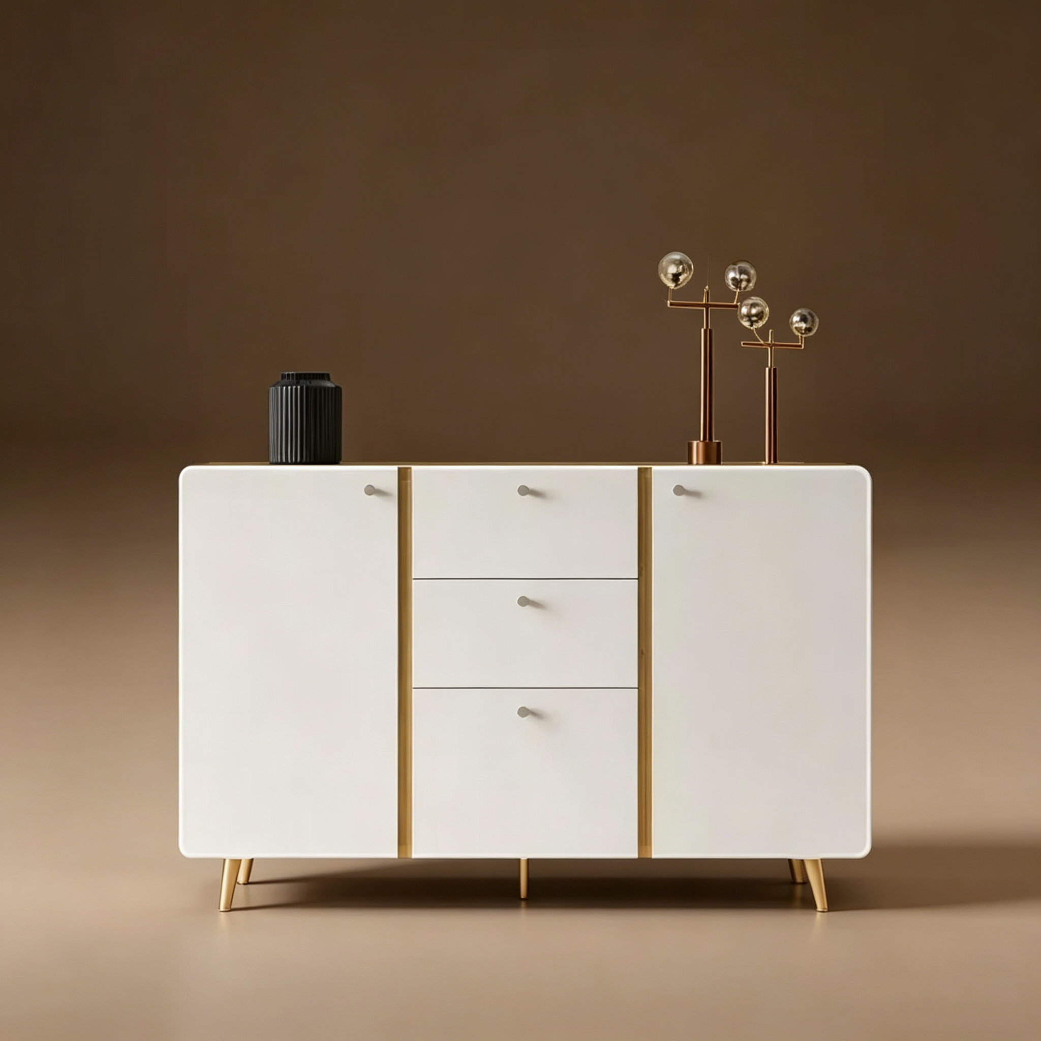Buffet de style campagnard avec 3 tiroirs de rangement