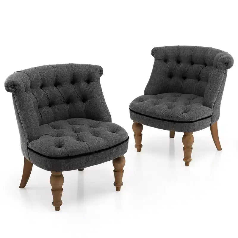 Fauteuil de salon rembourré, chaise longue sans accoudoirs