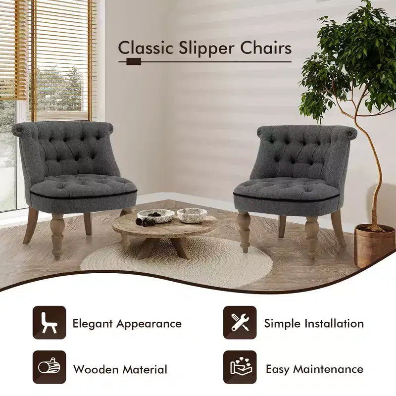 Fauteuil de salon rembourré, chaise longue sans accoudoirs