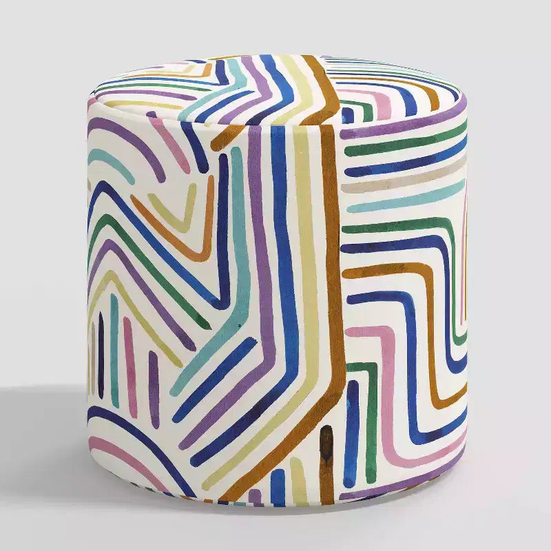 Pouf rond (à motifs)