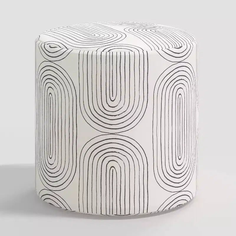 Pouf rond (à motifs)