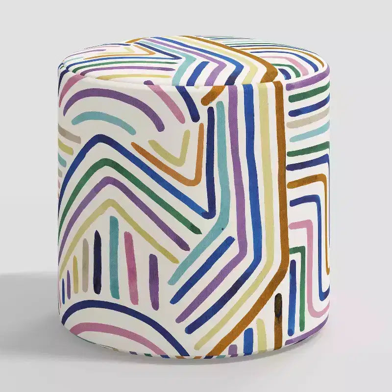 Pouf rond (à motifs)